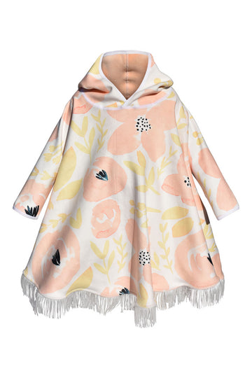Rosie Hooded Wearable Blanket Poncho – Long Sleeve Reversible Blanket for Toddlers & Babies